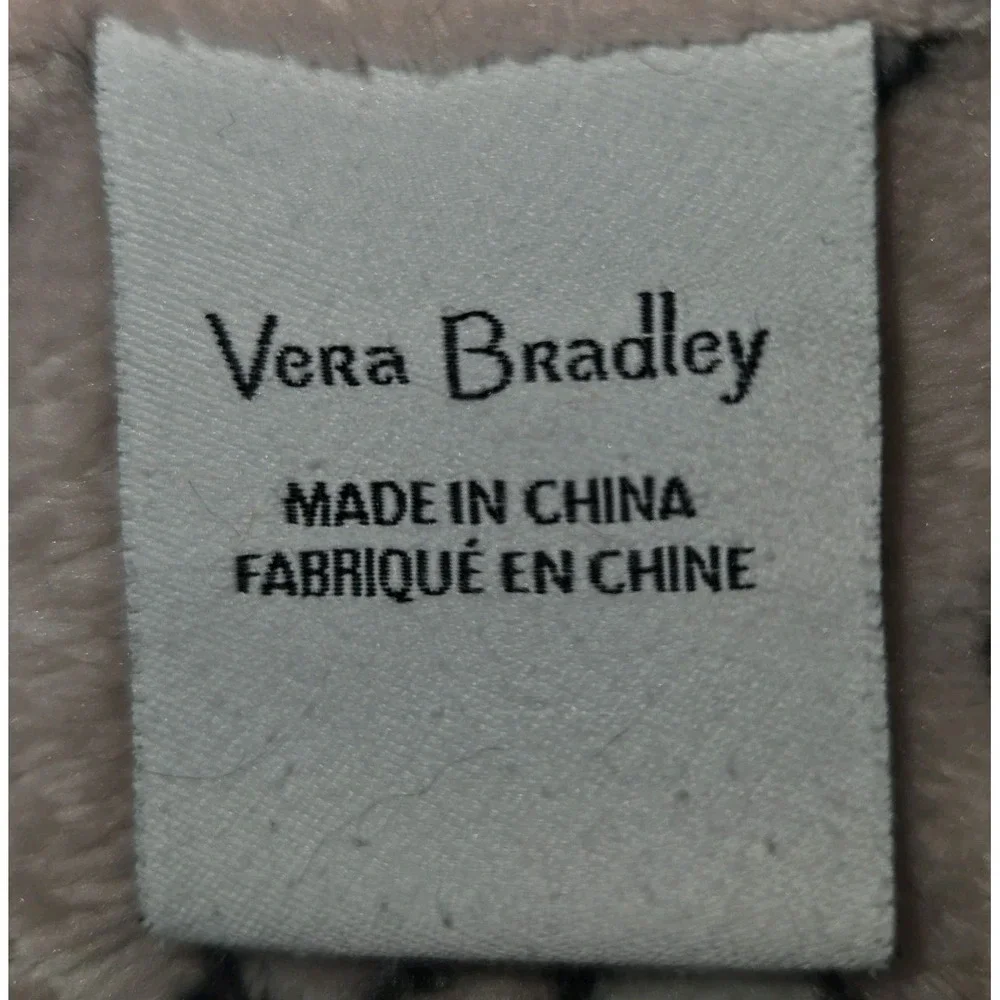 Vera Bradley Fleece Plush Throw Blanket Pink 'Bloom Boom' 50x80